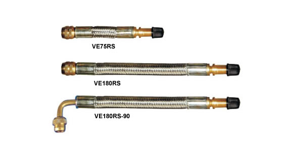 steel braided rubber valve extensions steel braided rubber valve extensions